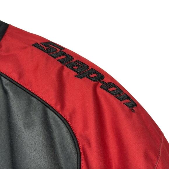 Men's Snap-On Tools Red Black Gray Puffer Winter Jacket Coat Size Large XL - Picture 7 of 13